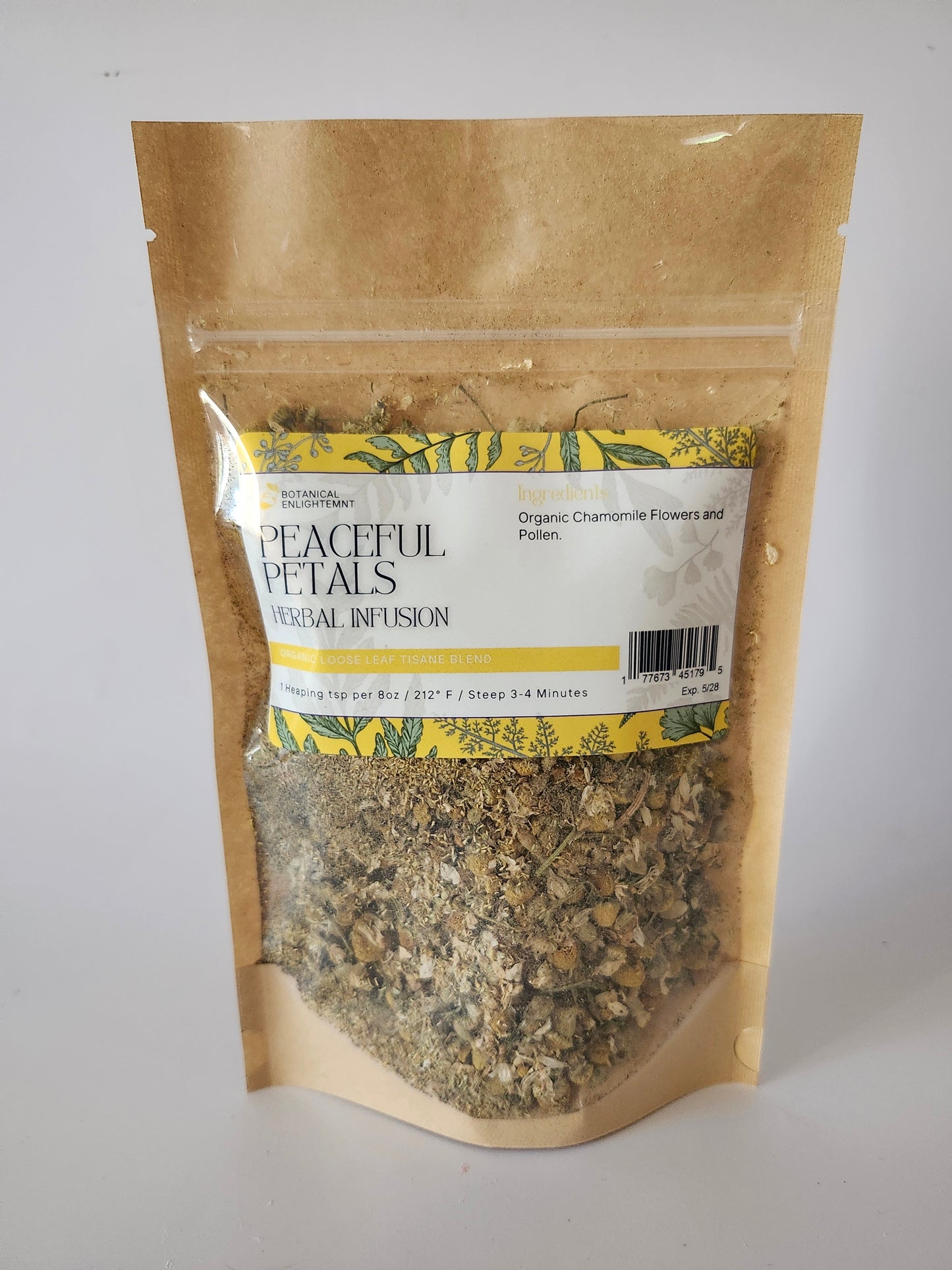 Peaceful Petals Chamomile Herbal Infusion (Tisane)