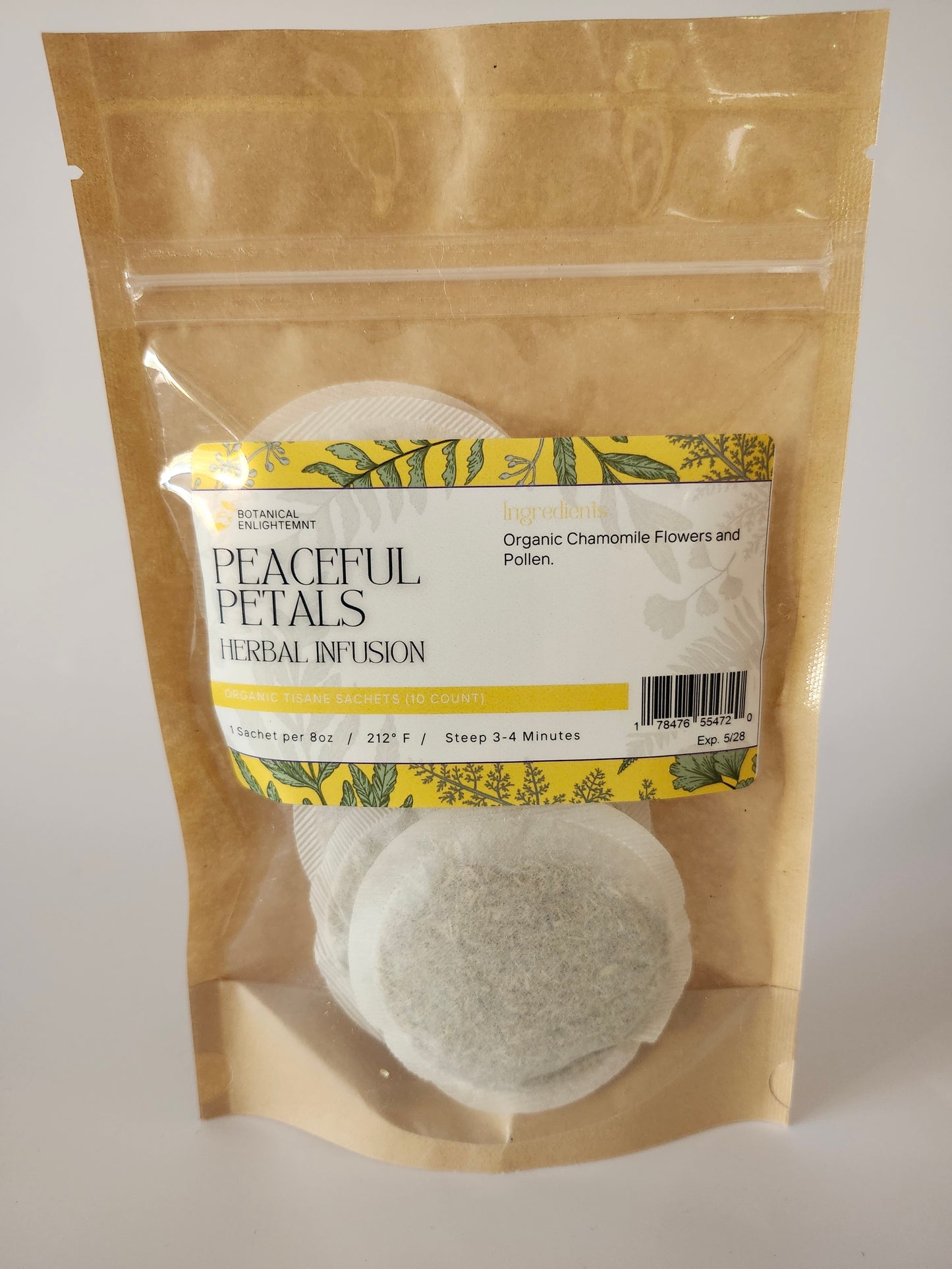 Peaceful Petals Chamomile Herbal Infusion (Tisane)