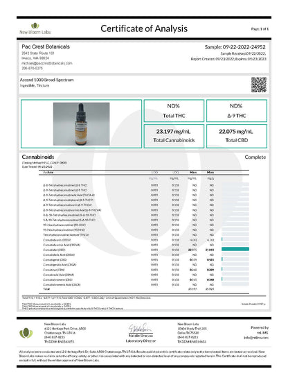 Ascend Uplifting CBD Oil